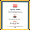 UYGUNLUK BELGESİ-OHSAS 18001