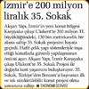 İzmir'e 200 Milyon Liralik 35.Sokak Star (09.12.2010)