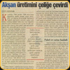 Akşan üretimini çeliğe çevirdi. Finansal Forum